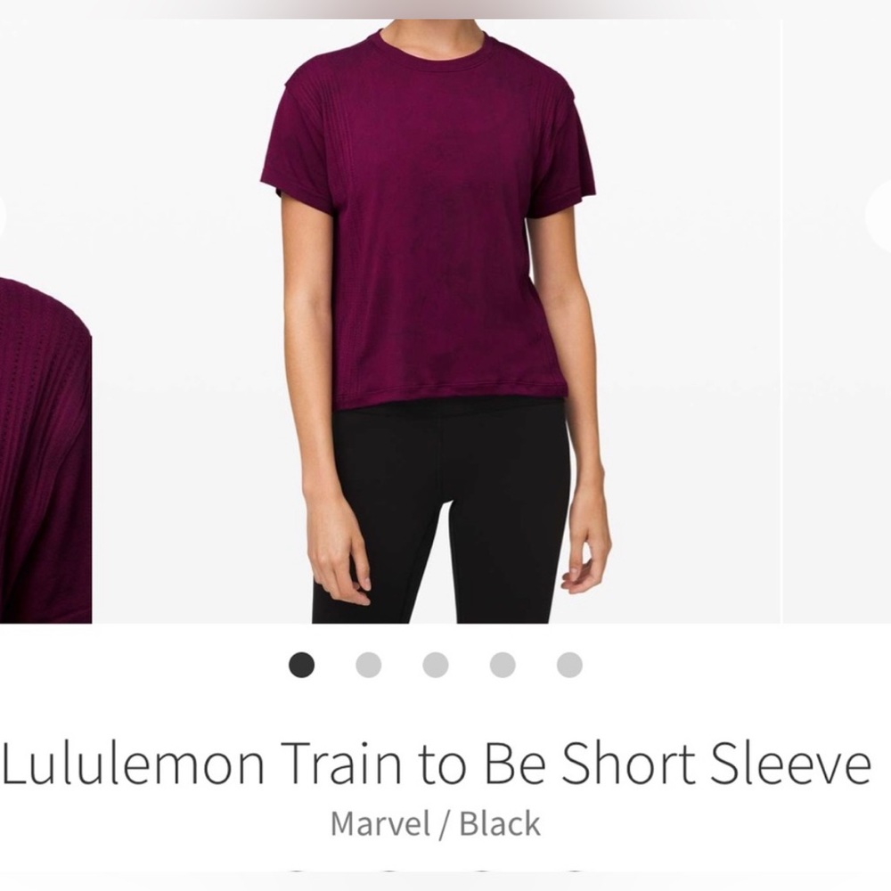 Lululemon Train to Be Short Sleeve